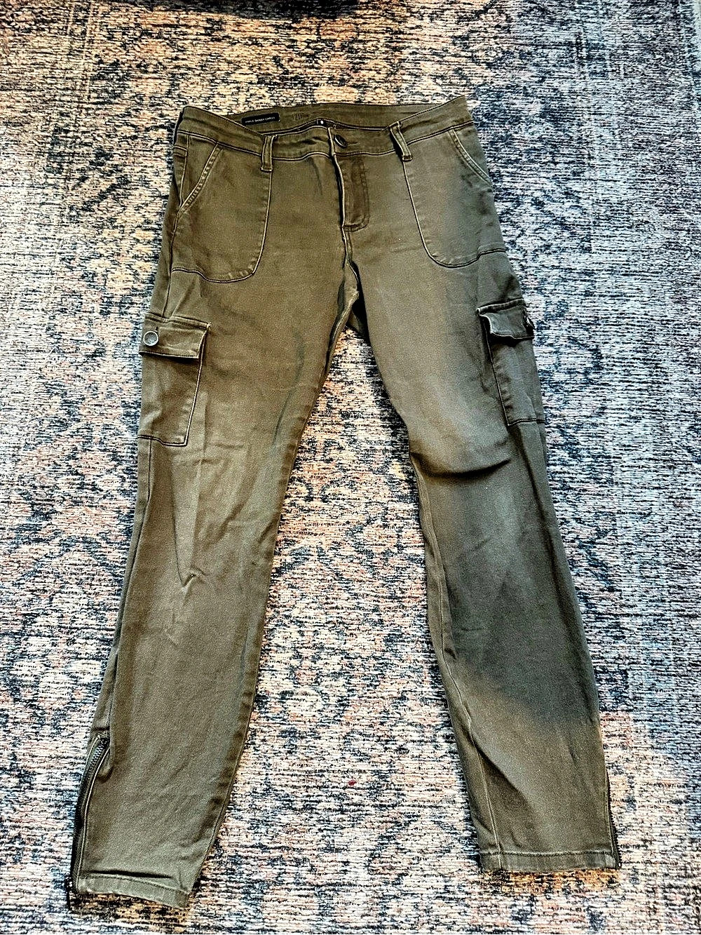 Kut Ankle Skinny Cargo Green Cargo Skinny Pants Size 8
